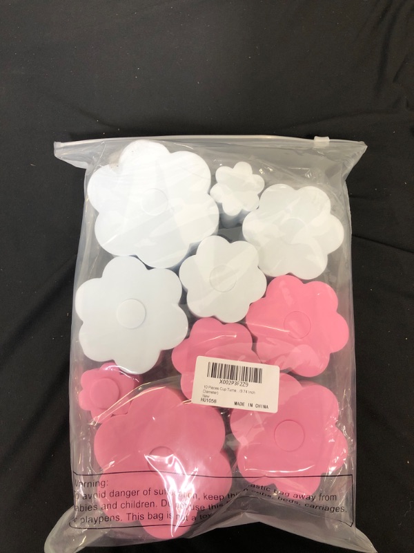 Photo 2 of 10 Pieces Cup Turner Foam Cup Turner Inserts Accessories Cup Tumbler Foam Insert Cup Spinner Sponge for Cups Water Bottles (Pink, White, 1.57/2.44/2.83/3.18/3.74 Inch Diameter)
