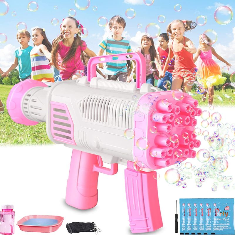 Photo 1 of 2022 Rocket Bubble Gun Machine for Summer , 5000+ Bubbles Per Min, Bubble Blowers Maker for Wedding Party Outdoor Toy, Great Gift Idea for Adults Boys Girls
