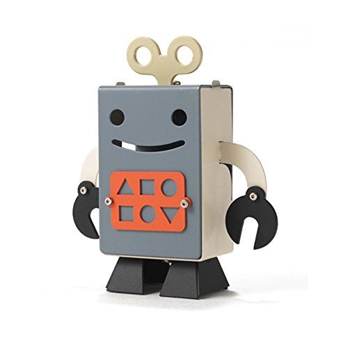 Photo 1 of Korean artist works robot piggy-bank Coin Bank moneybox Still Bank Savings Bank Made in Korea Gray
