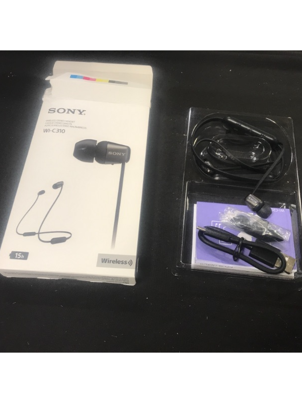 Photo 3 of Sony? Wireless in-Ear Headphones, Black, WIC310/B
