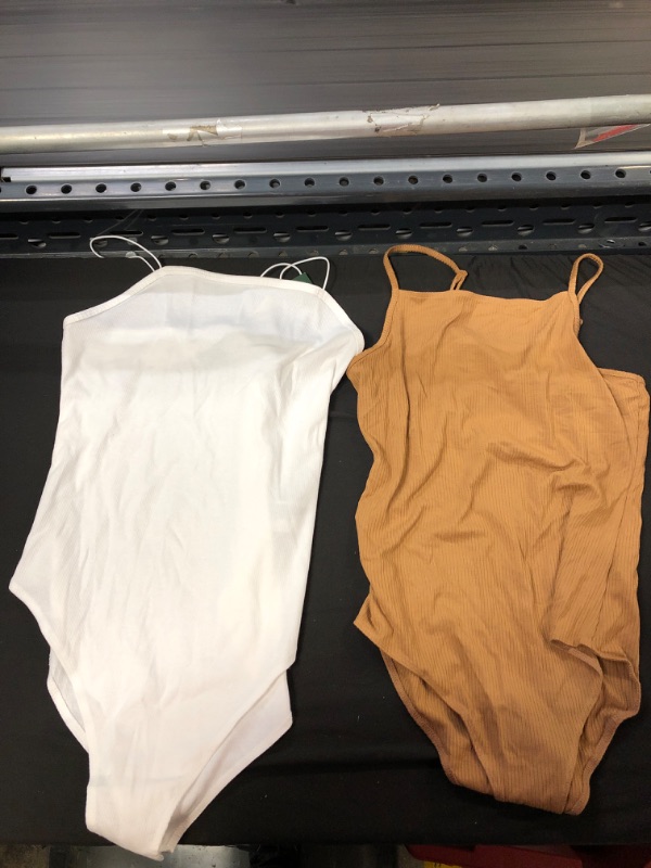 Photo 1 of 2PC LOT, WOMENS BODYSUITS SIZE M