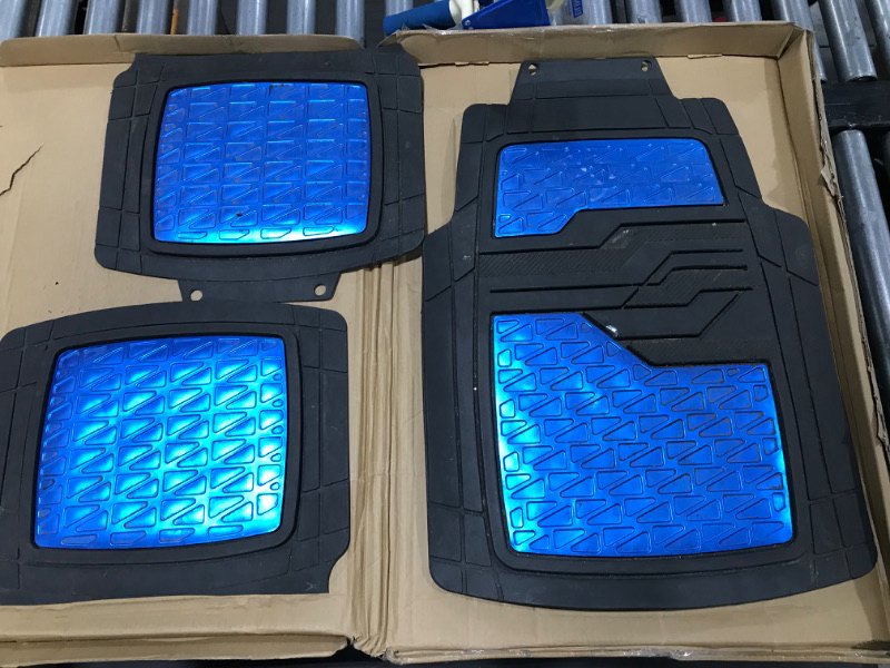 Photo 1 of  -3PC HEAVY DUTY FLOOR MATS -BLUE