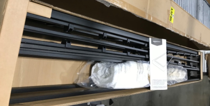 Photo 1 of Amazon Basics Smart Box Spring Bed Base, 5-Inch Mattress Foundation - King Size, Tool-Free Easy Assembly King 5-Inch Smart Box Spring