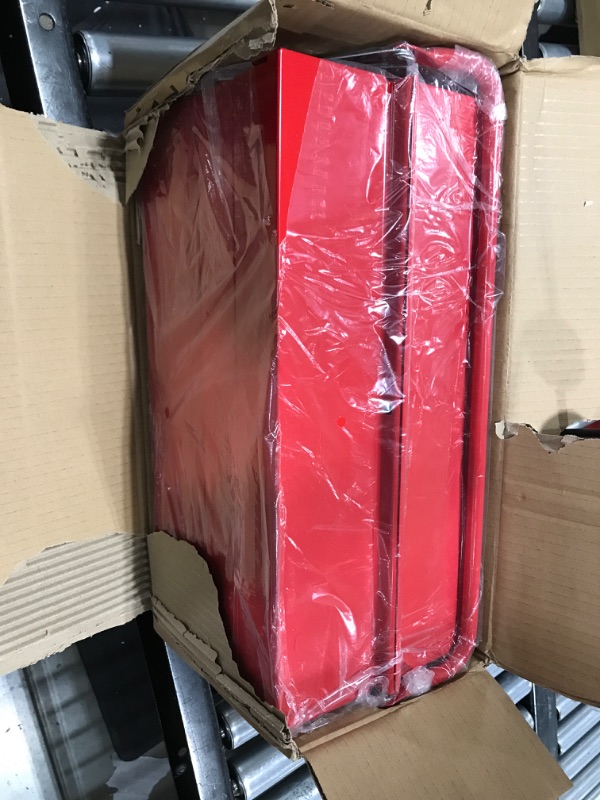 Photo 1 of BIG RED 18" Tool Box,Portable Steel / Metal Locking Toolbox Organizer with 5 Cantilever Tool 18-Inch