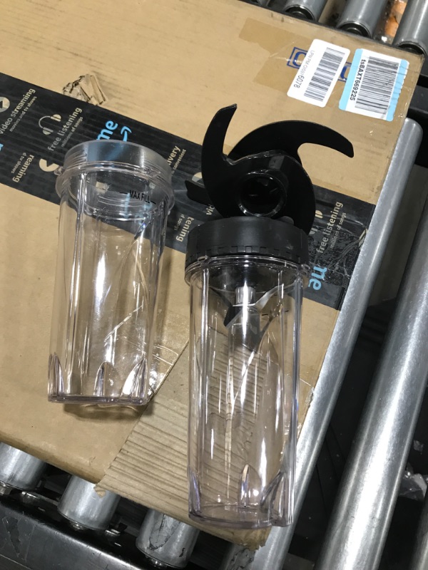 Photo 4 of Ninja BL770 Mega Kitchen System, 1500W, 4 Functions for Smoothies, Processing, Dough, Drinks & More, with 72-oz.* Blender Pitcher, 64-oz. Processor Bowl, (2) 16-oz. To-Go Cups & (2) Lids, Black Black with 2 Nutri Ninja Cups + Lids