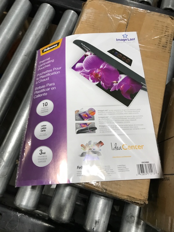 Photo 5 of Fellowes Laminator Venus 2 125, Rapid 30-60 Second Warm-up Laminating Machine, with Laminating Pouches Kit (5734801), Black, Silver, 5.1" x 21.3" x 8.2" & 52042 Glossy Pouches - Letter 10 mil 50 Pack Venus Laminator + Laminating Pouches, 50 Pack