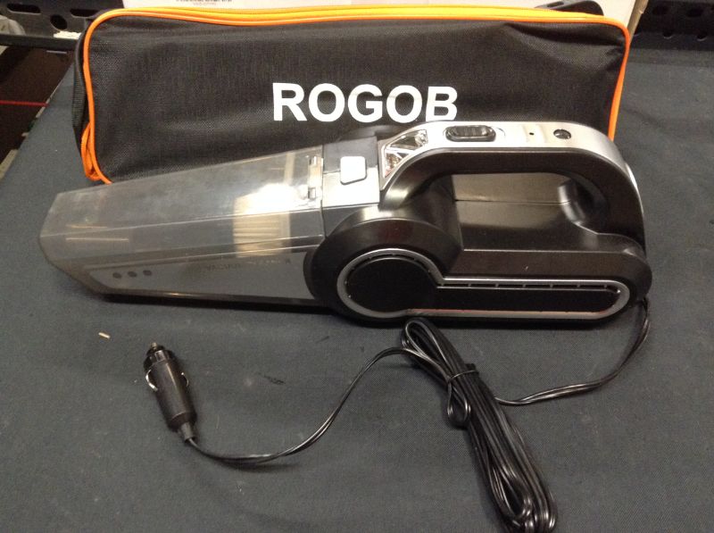 Photo 4 of ROGOB 4 in 1 Car Vacuum Cleaner, Handheld Vacuum Cleaner, Mutifunction Car Vacuum Cleaner with Search Light, Tire Pressure Gauge and Car Inflator, 120W DC 12V up to 6500Pa Powerful Suction