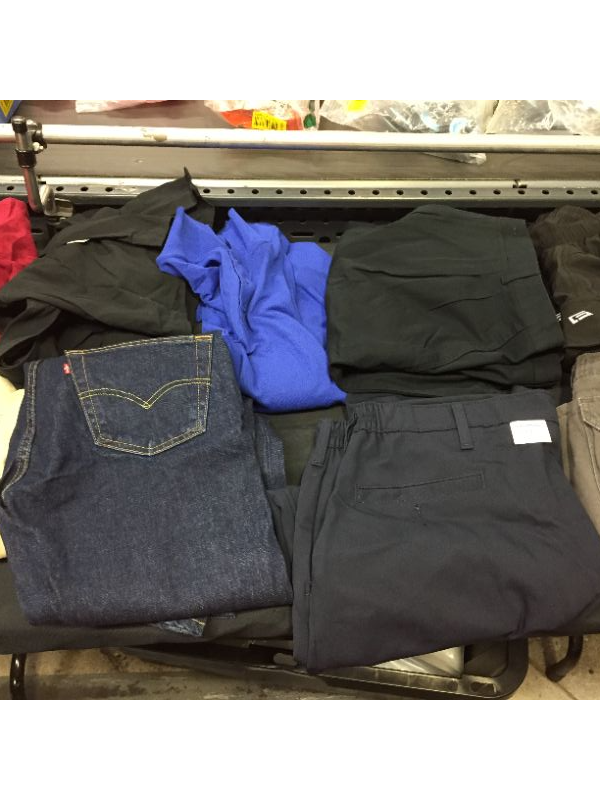 Photo 1 of BAG LOT OF MEN'S CLOTHING DIFFERENT SIZES   --SOLD AS IS ---