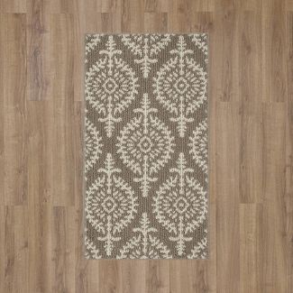 Photo 1 of 1'8"X2'10" Paisley Tufted Accent Rugs Gray - Threshold 



