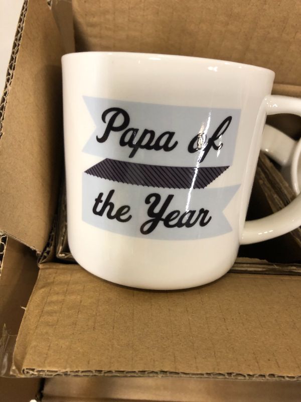 Photo 4 of 16oz Stoneware Papa Of The Year Mug - Parker Lane 6 MUGS 

