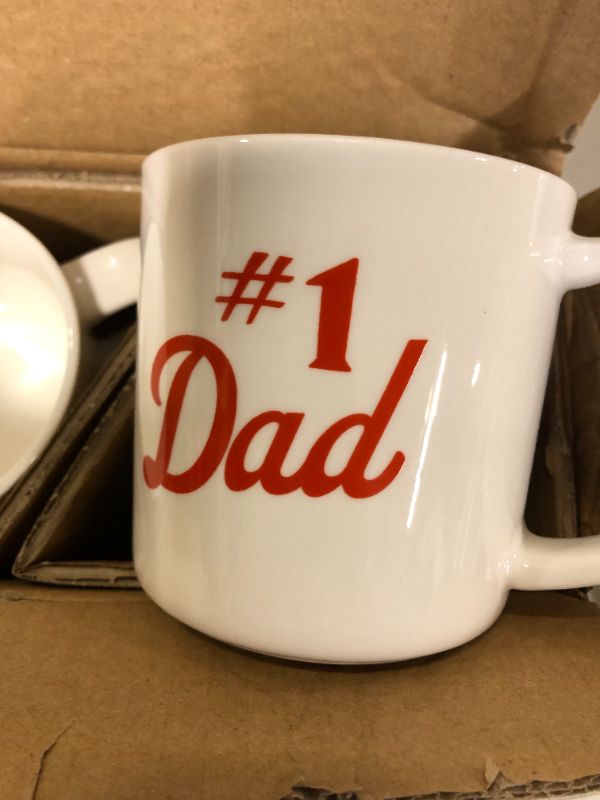 Photo 4 of 16oz Stoneware Number 1 Dad Mug - Parker Lane 6 MUGS 


