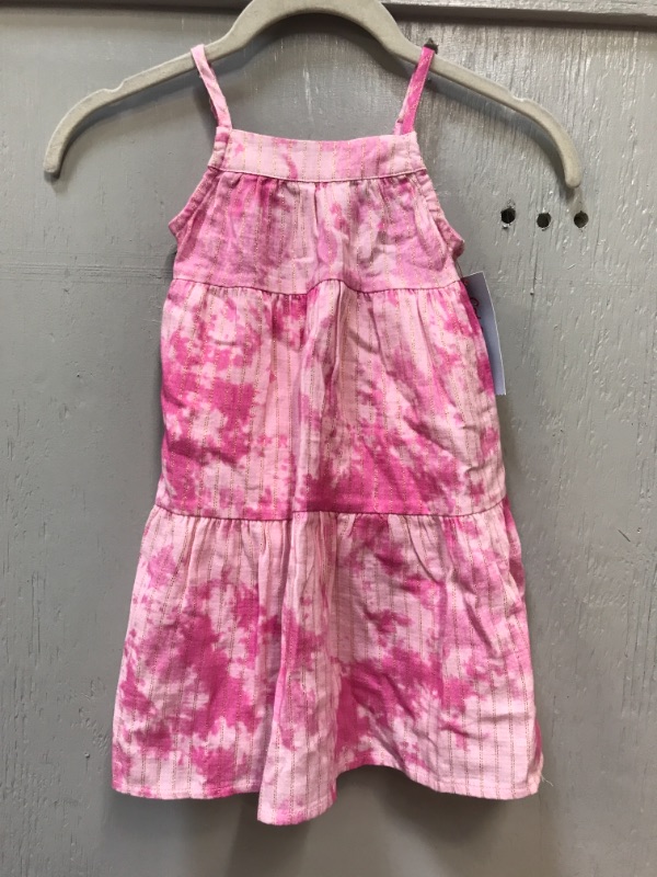 Photo 2 of Toddler Girls' Tie-Dye Tiered Tank Dress - Cat & Jack Pink 18M
