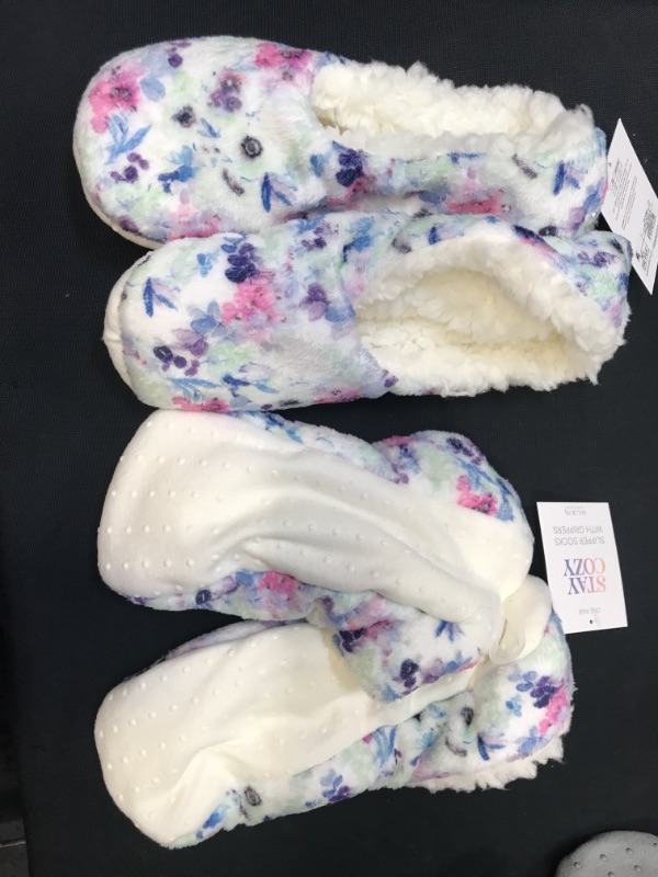 Photo 3 of 2 pairs S/M size Women's Cozy Pull-On Slipper Socks
