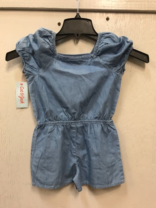 Photo 1 of 4T-Toddler Girls' Floral Smocked Tank Dress - Cat & Jack™ Light Mustard
