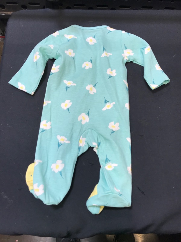 Photo 2 of Baby Girls' Floral Bee Footed Pajamas - Just One You -LIGHT BLUE - 3M