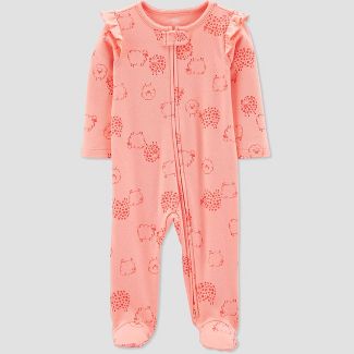 Photo 1 of Carter's Just One You® Baby Girls' Sheep Footed Pajamas - Size 9M