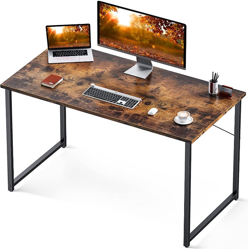 Photo 1 of Coleshome 47 Inch Computer Desk, Modern Simple Style Desk for Home Office, Study Student Writing Desk,Vintage