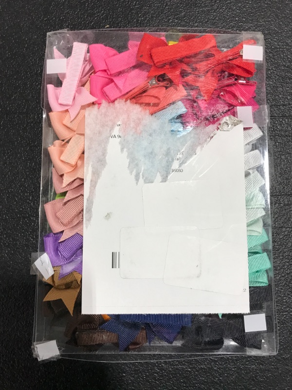 Photo 1 of ASSORTED HAIR CLIP BOWS. VARIOUS COLORS. 
