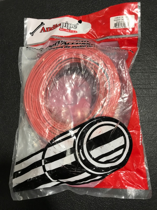 Photo 3 of Audiopipe 100' Feet 16 GA Gauge Red Black 2 Conductor Speaker Wire Audio Cable