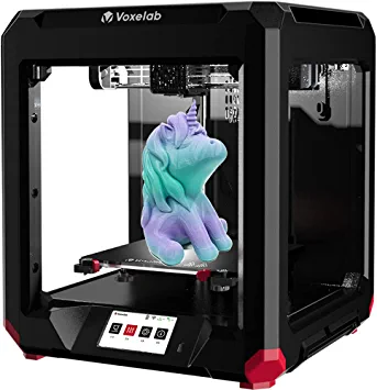 Photo 1 of Voxelab Aries 3D Pinter, Dual Z-axis Rails & Fully Assembled Semi-auto Leveling FDM Printer with Filament Sensor, Carborundum Glass Platform, Printing Size 200 x200 x 200 mm 