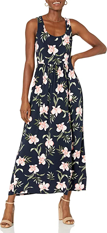 Photo 1 of Amazon Essentials Women's Tank Waisted Maxi Dress (Available in Plus Size)Size XXL
