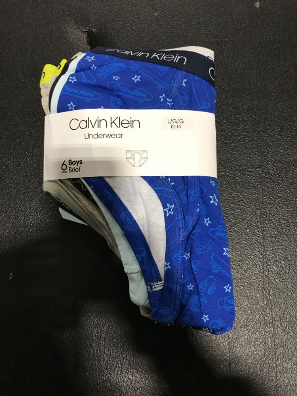 Photo 1 of .Calvin Klein boys Calvin Klein Boys Underwear Modern Cotton Briefs Size l 12-14 6 pack
