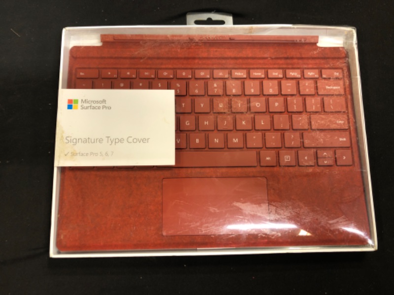 Photo 2 of Microsoft FFP-00101 Surface Pro Signature Type Cover, Poppy Red----FACTORY SEALED