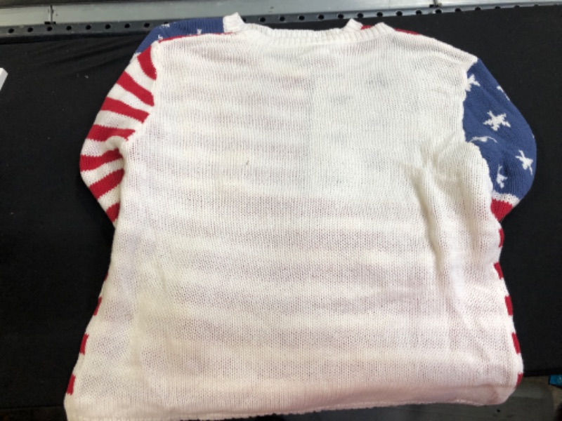 Photo 2 of AMERICAN FLAG SWEATER---SIZE XXL---USED