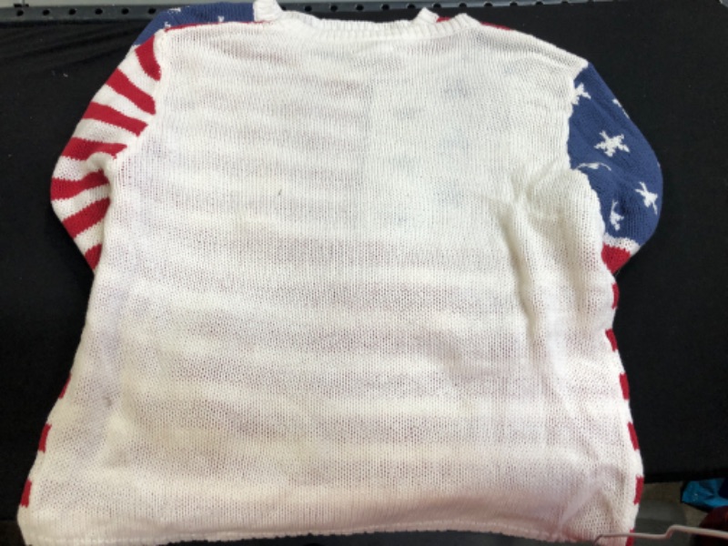 Photo 2 of AMERICAN FLAG SWEATER---SIZE XXL---USED