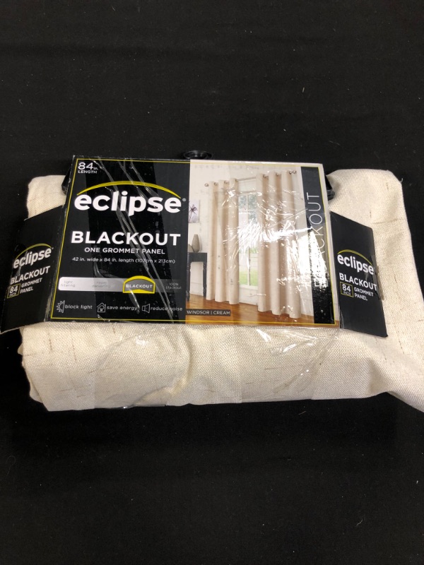 Photo 2 of 1pc Blackout Windsor Curtain Panel - Eclipse

