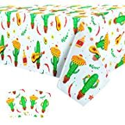 Photo 1 of 2 pcs Cinco De Mayo Table Cloth for a Fiesta Themed Party Decoration-Disposable Taco Tablecloth for Mexican Themed Party-Table Cover for Taco Night Taco Twosday Party Themed Party Supplies 51''x86''
