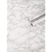 Photo 1 of Art3d 120"x15.8" Self-Adhesive Wallpaper, Peel and Stick Grey Marble Paper, Matt (2 PIECES)
