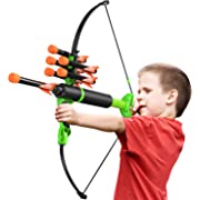 Photo 1 of Bow and Arrow Toys for Kids Ages 8 9 10 11 12 - Outdoor Toy for 6-12 Years Old Boys Girls, Archery Toy Set Shoots Over 15 Feet, Kids Bow and Arrow Set Christmas Birthday Gifts for Boys Girls Kids

