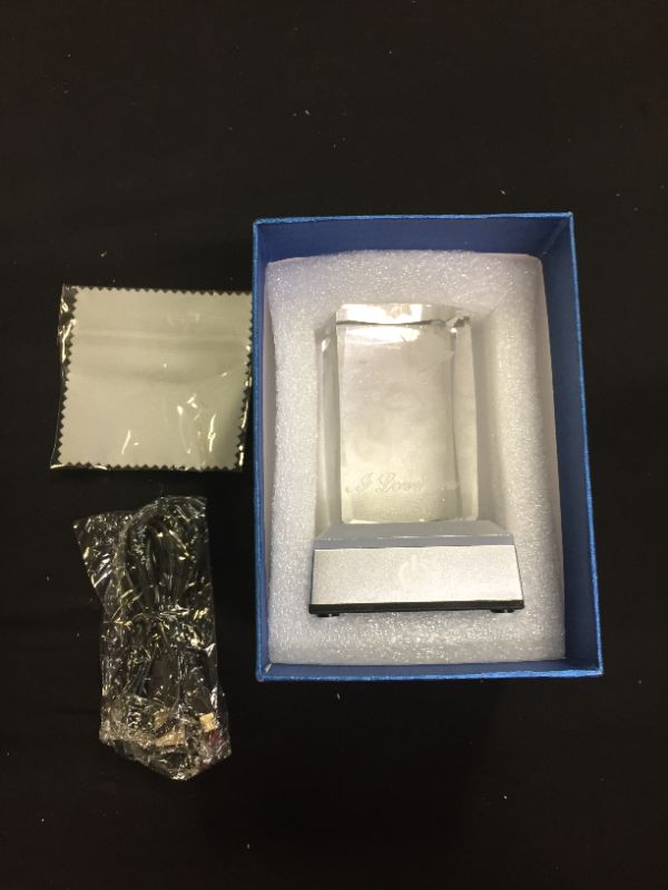 Photo 1 of 3D Rose Crystal Multicolor Nightlight Decolamp----UNALBE TO TEST