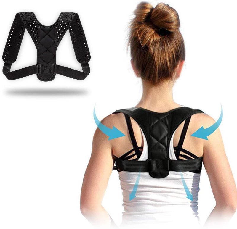 Photo 1 of Back Brace Posture Corrector for Men - Posture Corrector for Women - Upper Back Posture Corrector Providing Lumbar Support - Adjustable Back Brace Back Straightener for Clavicle Support Back Pain ReliEF