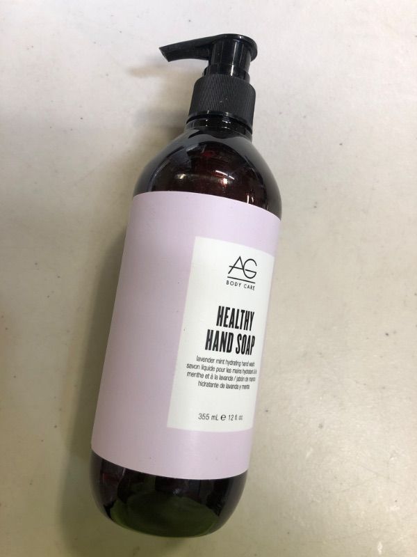 Photo 2 of AG Body Care - Lavender Mint Hydrating Hand Wash, 355 Millilitre *RESIDUE ON BOTTLE 