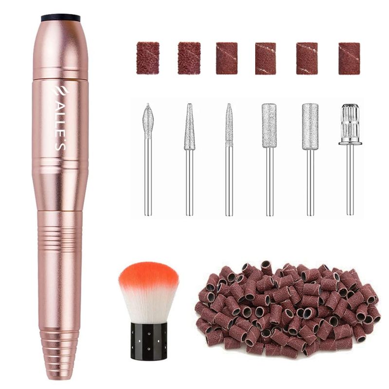 Photo 1 of 20000RPM Electric Nail Drill Compact Portable Efile Professional Manicure Pedicure Nail File Drill Kit for Acrylic, Gel Nails and Home Salon Use, ROSEGold