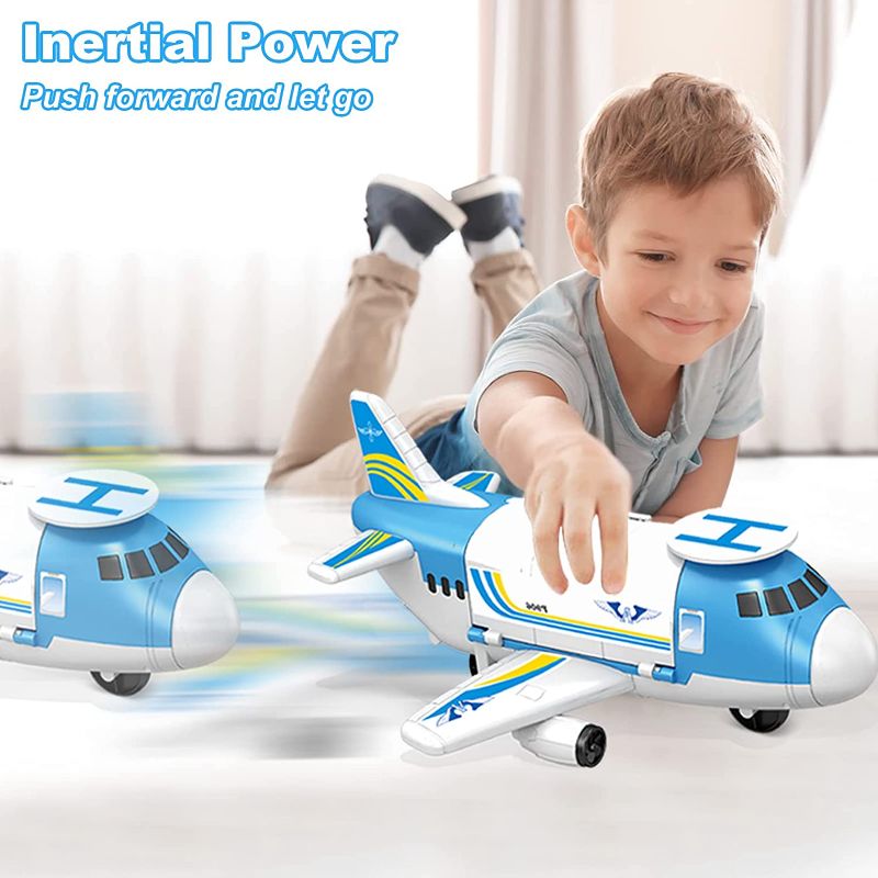 Photo 3 of Airplane Toy, Toy Airplane for Boys Age 4-7, Toys for 2 3 4 5 6 7 Years Old, Aeroplane Toys, Transport Cargo Airplane Car Play Set for Kids, Toys 3+ 4+ 5+ Year, Gift for Toddlers