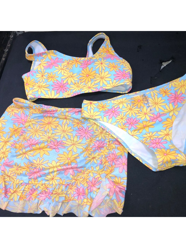 Photo 1 of COLORFUL BATHING SUIT 3 PIECE SIZE 150 , LOOKS LIKE SIZE XS