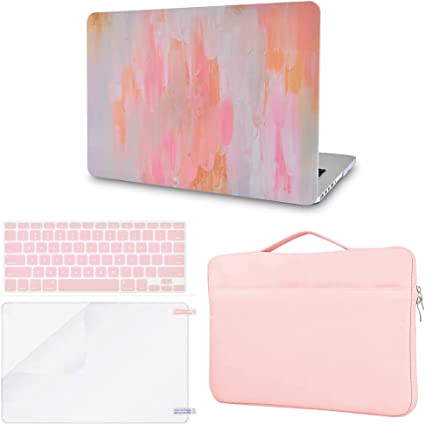 Photo 1 of UPOTI Compatible with MacBook Pro 14 inch Case Cover 2022,2021 Release M1 Pro/Max A2442 with Touch ID Plastic Hard Shell + Sleeve Bagl + Keyboard Coverl + Screen Protector (Mist 13)
