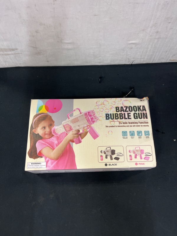 Photo 2 of 2022 Rocket Bubble Gun Machine for Summer , 5000+ Bubbles Per Min,7 Packs Bubble Solution, Big Bubble Blowers Maker for Wedding Party Outdoor Toy, Great Gift Idea for Adults Boys Girls
