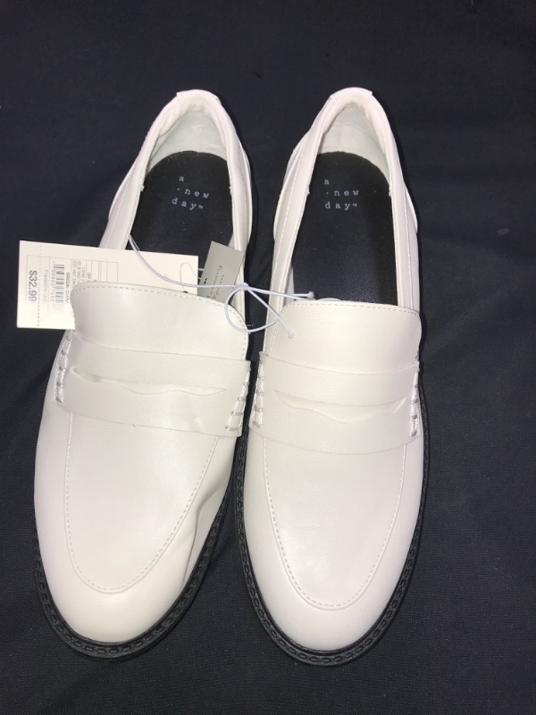 Photo 2 of Women's Britney Chunky Loafers - A New Day Off White, SIZE 9.5