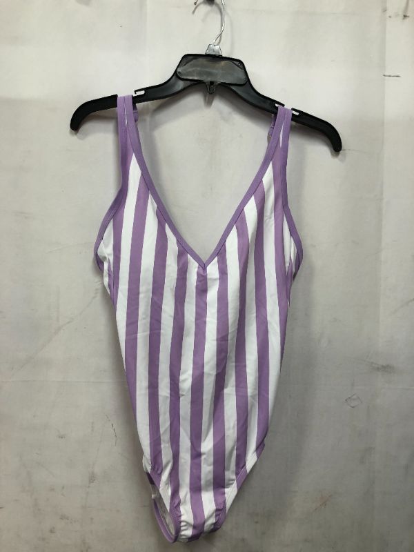 Photo 1 of 
Women's V-Neck Over the Shoulder High Leg One Piece Swimsuit - Kona Sol™ Amethyst size 14W
