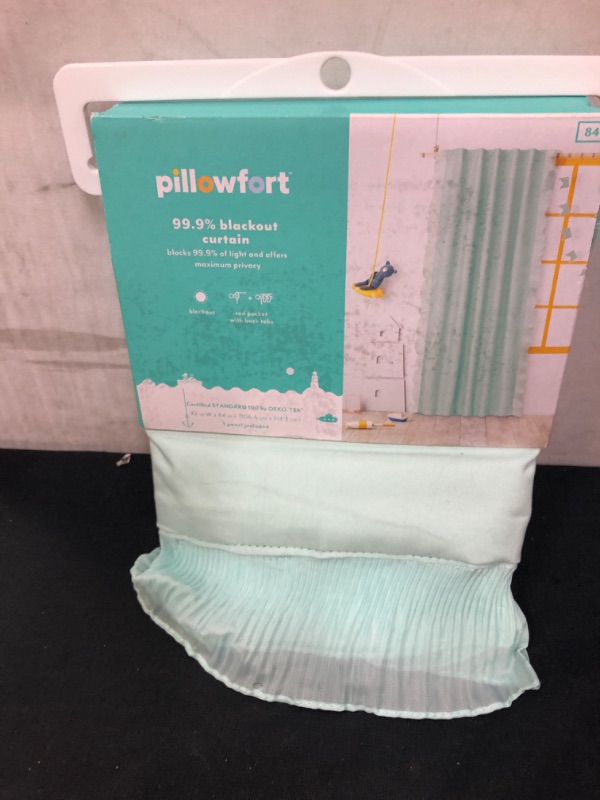 Photo 2 of Blackout Pleated Side Ruffle Sheer Overlay Panel - Pillowfort™