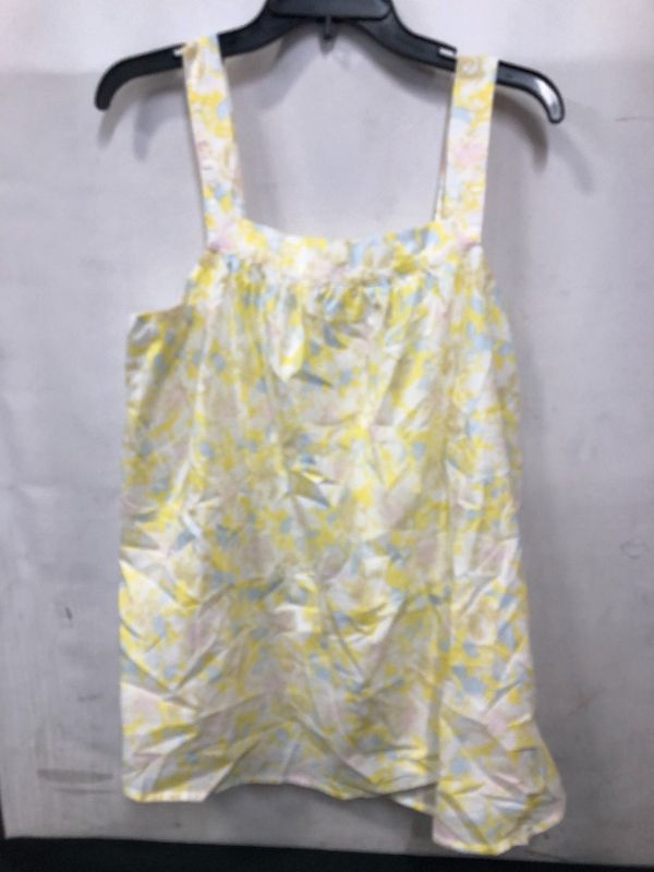 Photo 3 of 
The Nines by HATCH™ Cotton Maternity Tank Top Yellow Floral size XL 