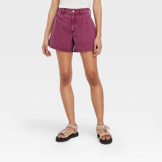 Photo 2 of 

Women's High-Rise A-Line Midi Jean Shorts - Universal Thread™  size 8
