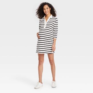 Photo 1 of 
The Nines by HATCH™ 3/4 Sleeve Polo Maternity Dress size M 