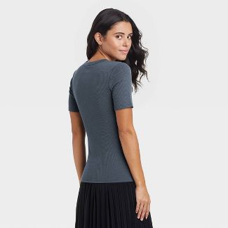 Photo 1 of 
Women's Short Sleeve Ribbed T-Shirt - A New Day™ size M 
