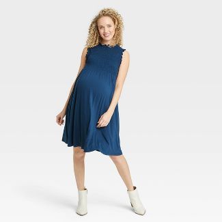 Photo 1 of 
The Nines by HATCH™ Sleeveless Smocked Jersey Maternity Dress size XS 