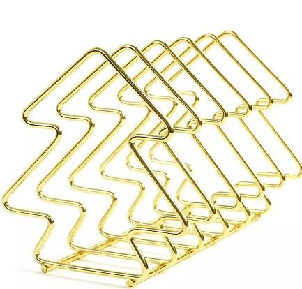 Photo 1 of File Sorter Organizer 5 Section Iron Wire Book Ends Magazine Holder Rack Desktop Book Stand to Storage Mail,Paper,Document,Folder,Record for Home,Office,Company,Hotel,Bars,Cafe,Library Use (Gold)
